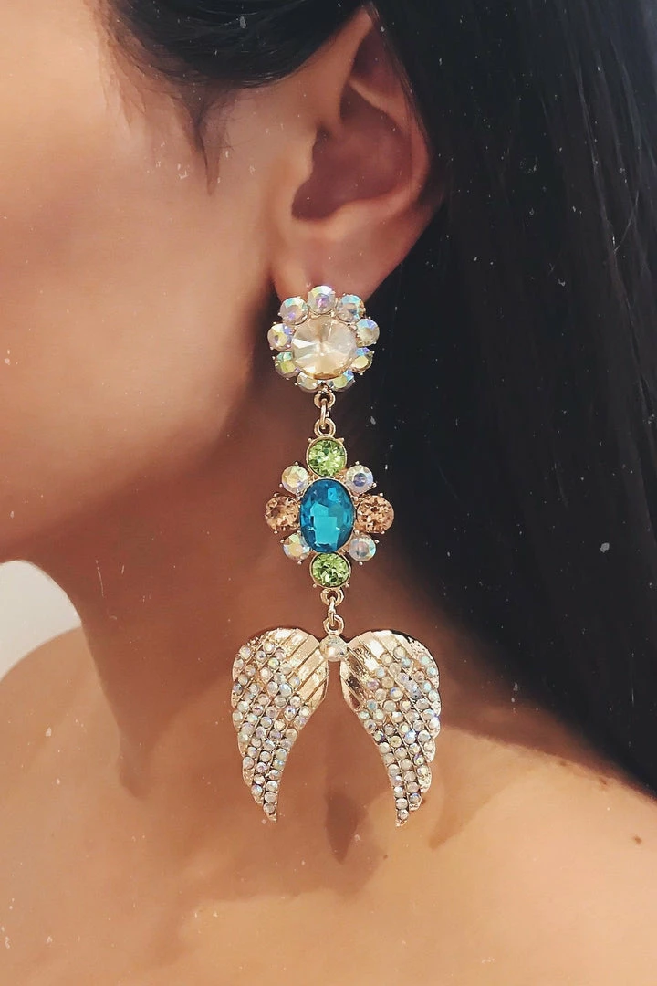 Glazori Jewels Glazori Zabrina Multi Crystal Statement Earrings 3 Glazori Jewels Glazori Zabrina Multi Crystal Statement Earrings