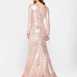 A&N Boutique A&N Kaya Sequin Gown - Rose Gold