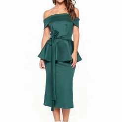 A&N Boutique Made To Order A&N Camila Cocktail Dress - Emerald