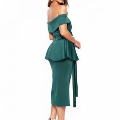 A&N Boutique Made To Order A&N Camila Cocktail Dress - Emerald