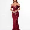 A&N Boutique Made To Order A&N Luxe Mia Sequin Gown - Burgundy