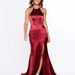 Clearance Sale A&N Luxe Kiara Satin Gown - Multiple Colours