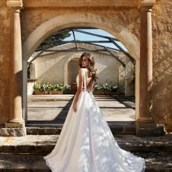 A&N Boutique Made To Order A&N Luxe Talia Lace Gown - White