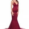 Alamour The Label Tamara Satin Gown - Burgundy Ready To Wear