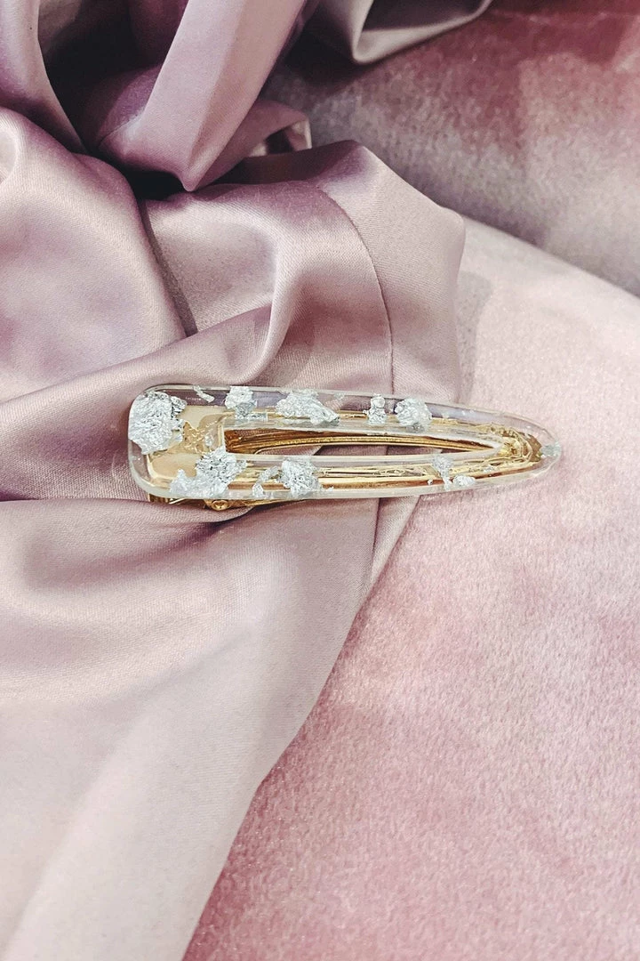 Glazori Jewels Translucent Clip With Silver Foil Clips 4 Glazori Jewels Translucent Clip With Silver Foil Clips