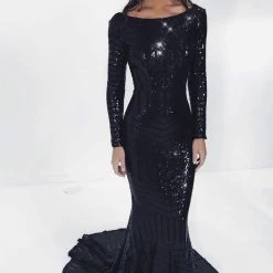 A&N Boutique A&N Luxe Agustina Sequin Gown - Black