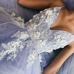 A&N Boutique Ysabelle Tulle Gown - Lilac Spain Collection