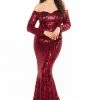 A&N Boutique Made To Order A&N Curve Isidora Sequin Gown - Burgundy 1 A&N Boutique Made To Order A&N Curve Isidora Sequin Gown - Burgundy