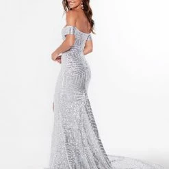 A&N Boutique A&N Luxe Renata Sequin Gown - Silver