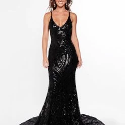 A&N Boutique A&N Luxe Mariana Sequin Gown - Black