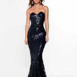 A&N Boutique A&N Valery Sequin Gown - Navy Made To Order