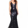 A&N Boutique A&N Luxe Mariana Sequin Gown - Navy