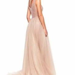 A&N Boutique A&N Luxe Rosie Beaded Tulle Gown