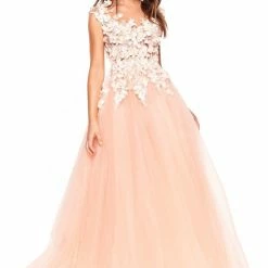 A&N Boutique Made To Order A&N Luxe Ivelina Tulle Gown - Peach