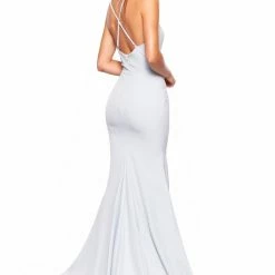 A&N Boutique Made To Order A&N Luxe Celine Gown - Sky Blue
