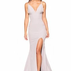 A&N Boutique Made To Order A&N Luxe Hannah Gown - Grey Lilac