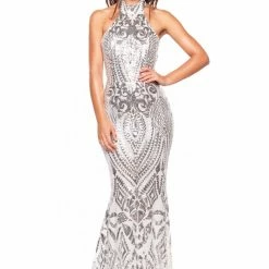 A&N Boutique A&N Luxe Inaya Gown - Silver Made To Order