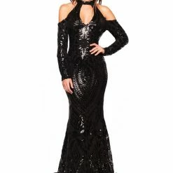 A&N Boutique A&N Luxe Sierra Gown - Black Made To Order 7 A&N Boutique A&N Luxe Sierra Gown - Black Made To Order