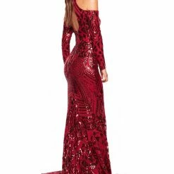 A&N Boutique A&N Luxe Sierra Gown - Burgundy Made To Order