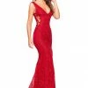 A&N Boutique Made To Order A&N Luxe Lorena Shimmering Lace Gown - Deep Red 1 A&N Boutique Made To Order A&N Luxe Lorena Shimmering Lace Gown - Deep Red