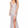 A&N Boutique Made To Order A&N Luxe Lorena Shimmering Lace Gown - Grey Lilac 2 A&N Boutique Made To Order A&N Luxe Lorena Shimmering Lace Gown - Grey Lilac