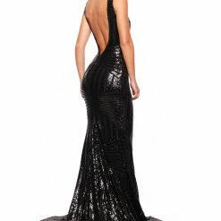 A&N Boutique A&N Luxe Serena Sequin Gown - Black Made To Order