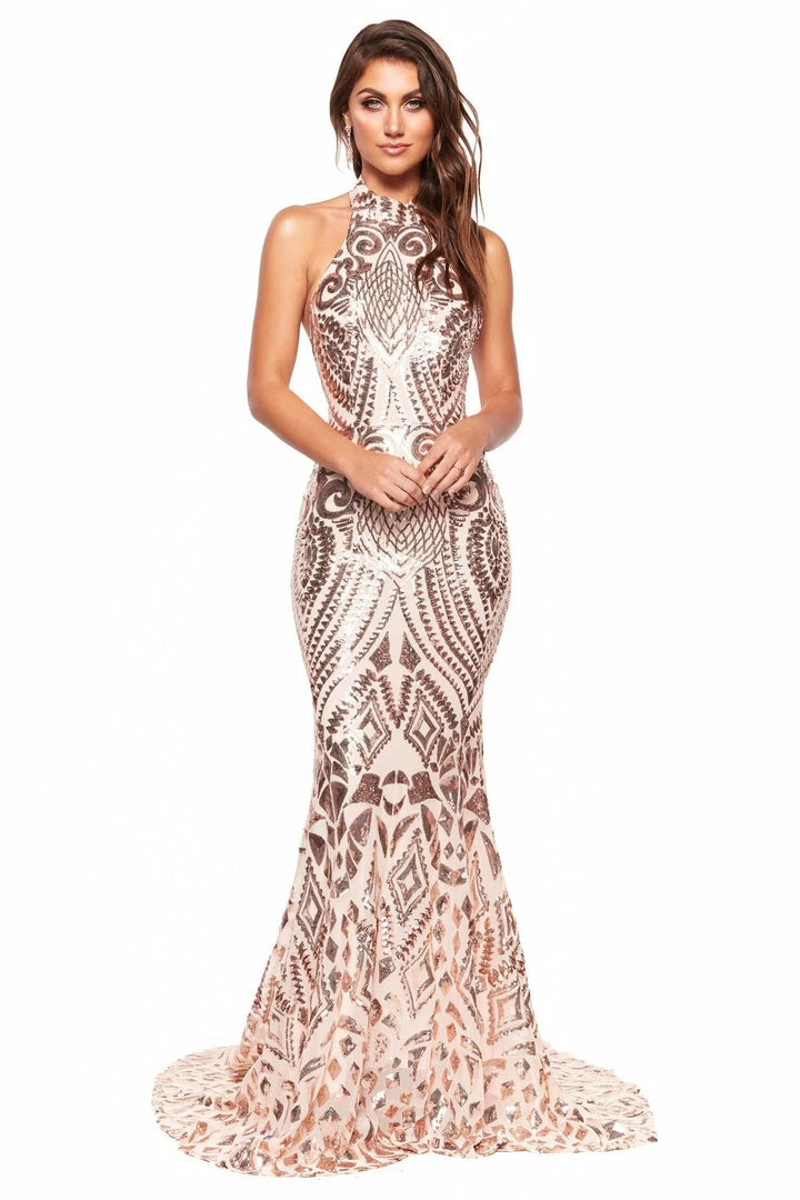 A&N Boutique A&N Luxe Inaya Gown - Rose Gold 3 A&N Boutique A&N Luxe Inaya Gown - Rose Gold