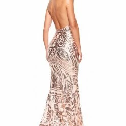 A&N Boutique A&N Luxe Inaya Gown - Rose Gold