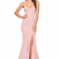 A&N Boutique A&N Luxe Emilie Crepe Gown - Dusty Pink