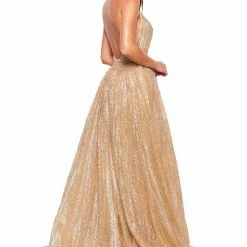 A&N Boutique A&N Luxe Saina Glitter Gown - Gold