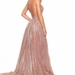 A&N Boutique Made To Order A&N Luxe Saina Glitter Gown - Rose Gold