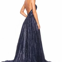 A&N Boutique A&N Luxe Saina Glitter Gown - Navy
