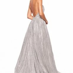 A&N Boutique A&N Luxe Saina Glitter Gown - Silver