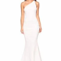 A&N Boutique Made To Order A&N Luxe Maya Ponti Gown - White 7 A&N Boutique Made To Order A&N Luxe Maya Ponti Gown - White