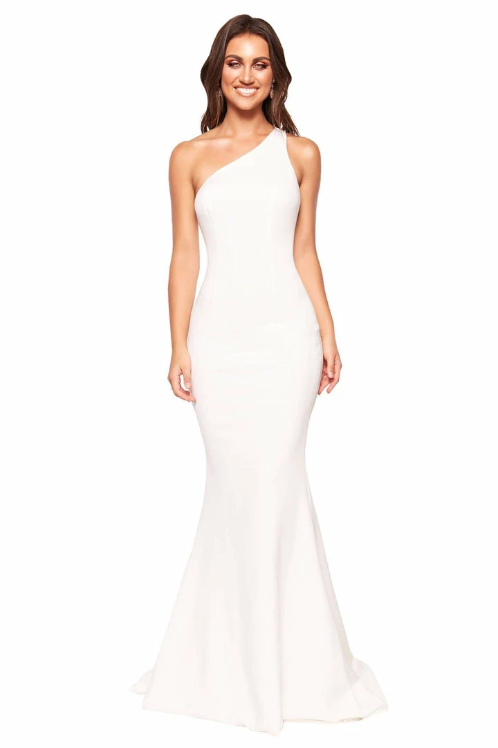 A&N Boutique Made To Order A&N Luxe Maya Ponti Gown - White 5 A&N Boutique Made To Order A&N Luxe Maya Ponti Gown - White