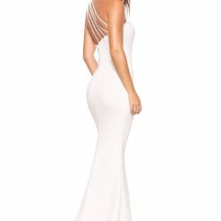 A&N Boutique Made To Order A&N Luxe Maya Ponti Gown - White