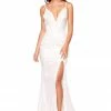 A&N Boutique A&N Luxe Evaliah Glitter Gown - White Made To Order 2 A&N Boutique A&N Luxe Evaliah Glitter Gown - White Made To Order
