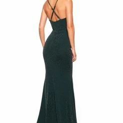 A&N Boutique A&N Luxe Iesha Shimmering Gown - Forest Green Made To Order