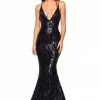 A&N Boutique A&N Luxe Kalila Sequin Gown - Navy Made To Order