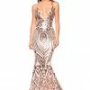A&N Boutique A&N Luxe Kalila Sequin Gown - Rose Gold Made To Order 2 A&N Boutique A&N Luxe Kalila Sequin Gown - Rose Gold Made To Order