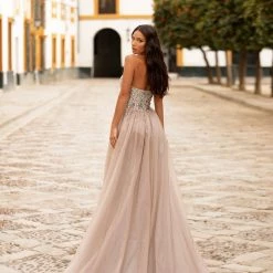 A&N Boutique Lediana Beaded Tulle Gown Spain Collection